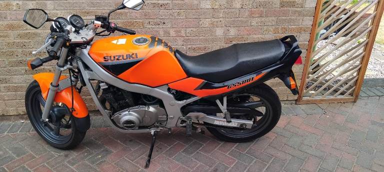Suzuki GS500 Motorcycle - Orange, Good Condition