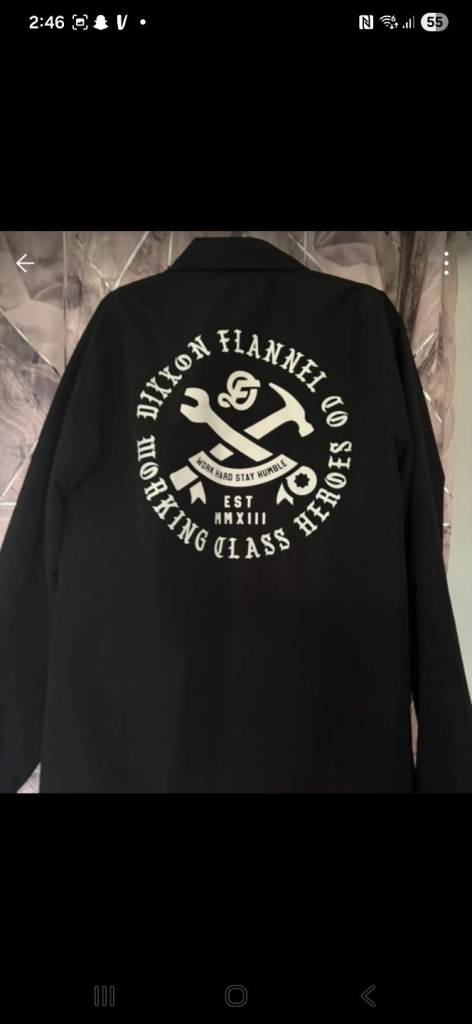 Dixxon Working Class Coaches Jacket - White / Black