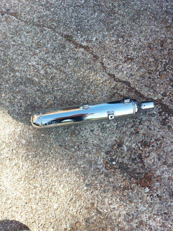 royal enfield meteor 350 silencer - chrome 