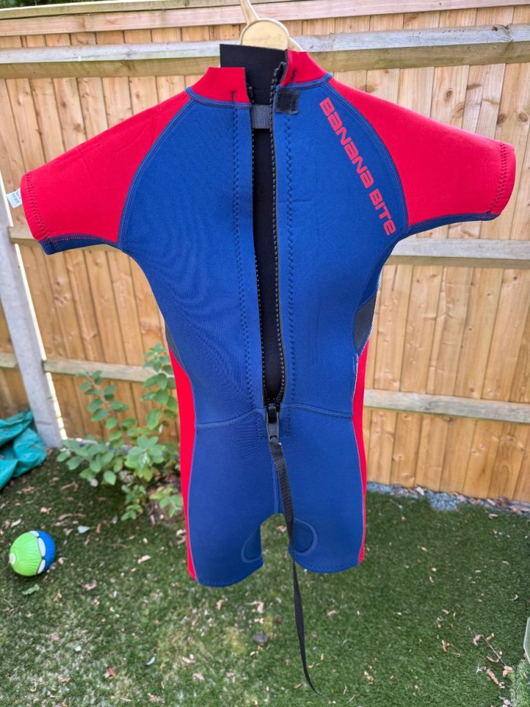 Banana Bite Kids Shortie Wetsuit – age 7/8
