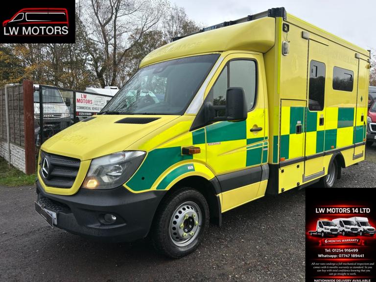 MERCEDES BENZ SPRINTER 519 CDI DIRECT EX AMBULANCE SERIVICS 2017 17 REG EURO 6