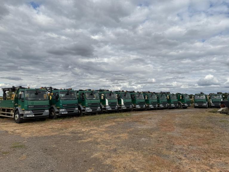 2012 DAF LF55.220 18T D/S WITH ATLAS 92.2 CRANES 