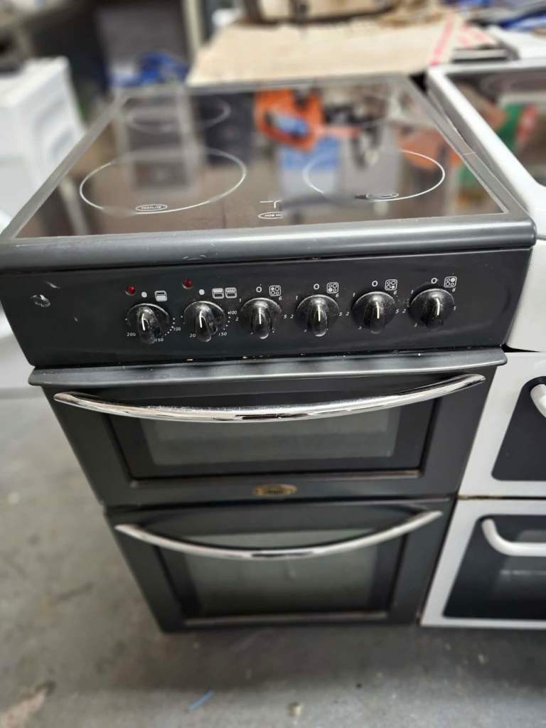 Dark Grey Belling Ceramic Hob Cooker 50cm