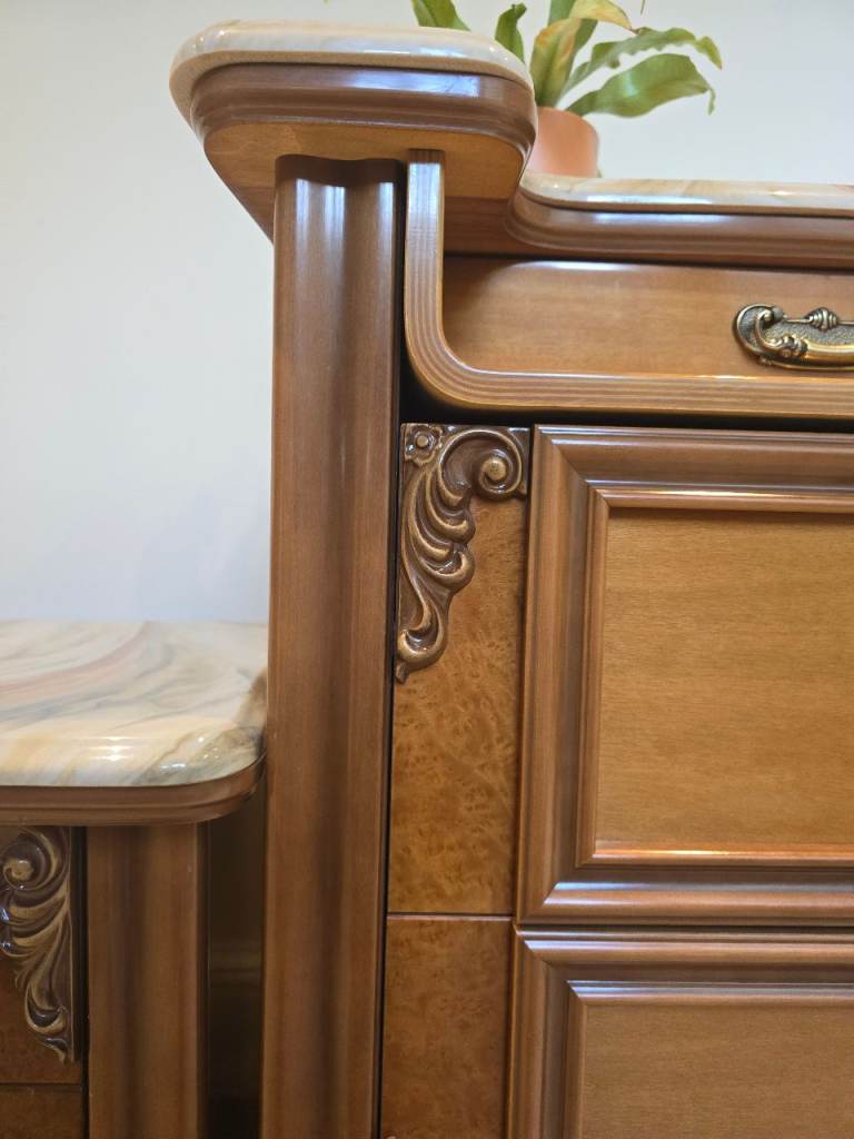 Luxury Windsor Buffet Bedroom Set (marble tops)