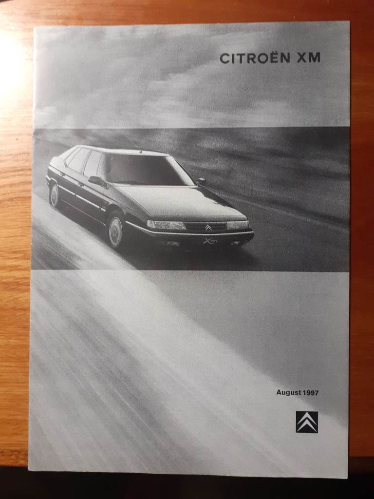 Citroen XM Equipment Specification Brochure 1997