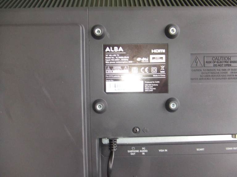 ALBA 19 HD READY TV WITH BUILTIN DVD