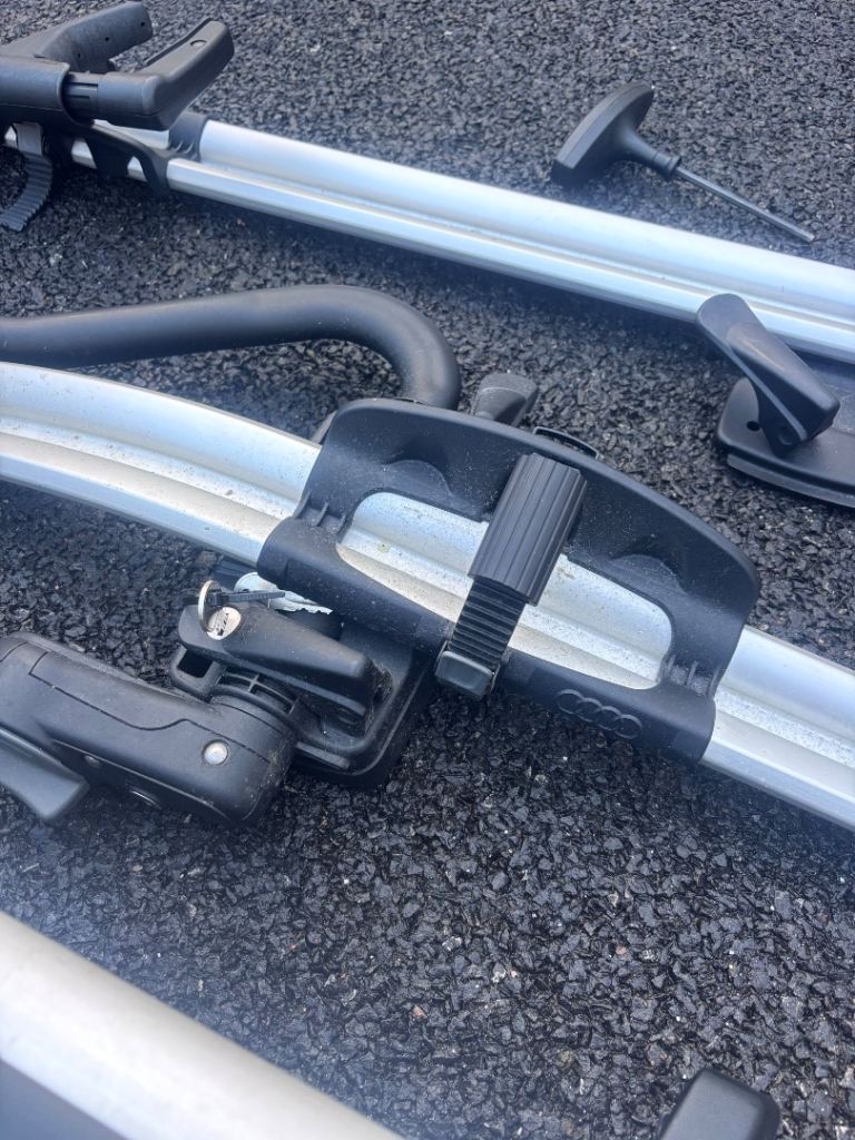 Genuine Roof Bars Audi A6 (4G) Avant / Estate With Flush Rails Rack 2012-18  (2)