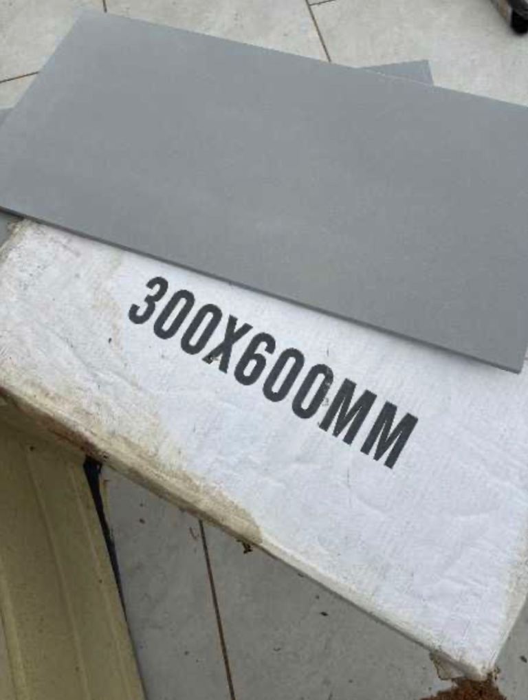 Grey bathroom tiles