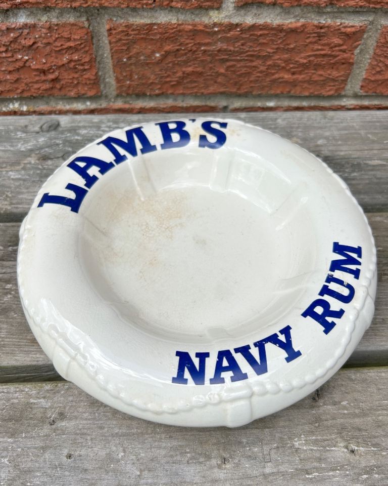 Lamb's Navy Rum Decorative Collectible Bar Top Nut Dish