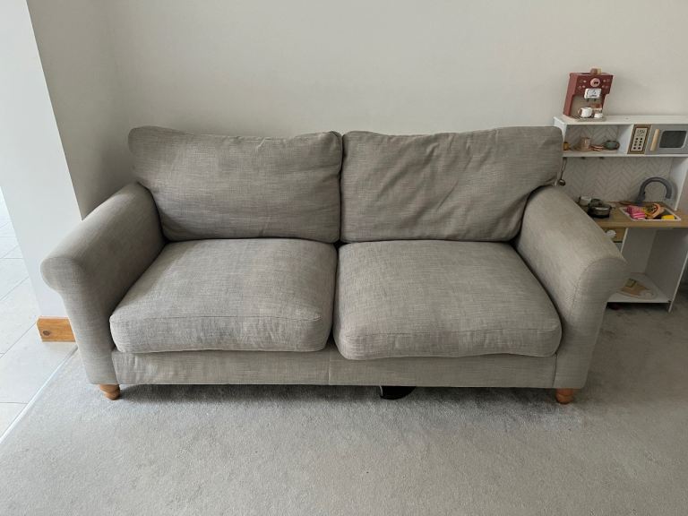 FREE-Comfy Grey Fabric Two-Seater Next Sofa – Good Condition