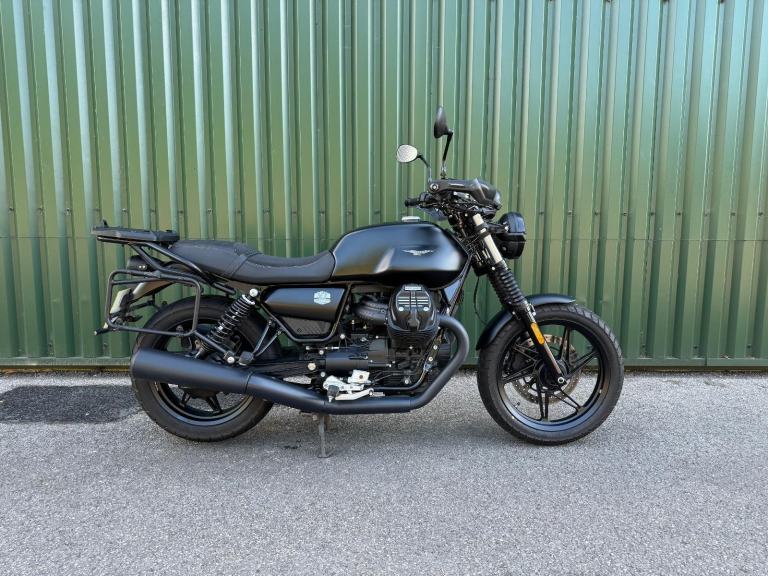 Moto Guzzi V7 Stone 2023 Matt Black 1 Owner 3500m Full History Full Luggage