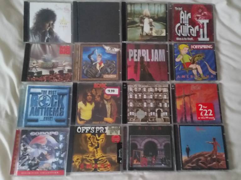 JOB LOT BUNDLE/COLLECTION of cds Rock HEAVY METAL. maiden, ac/dc, metallica etc