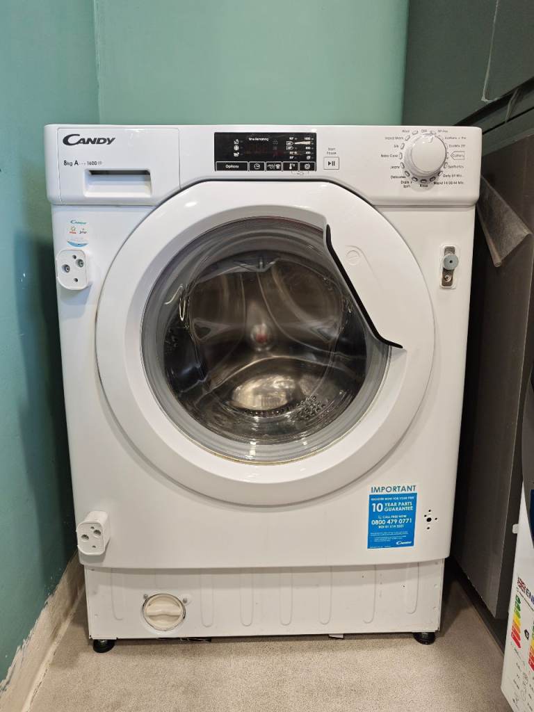 Candy, washing machine, 9kg, built in