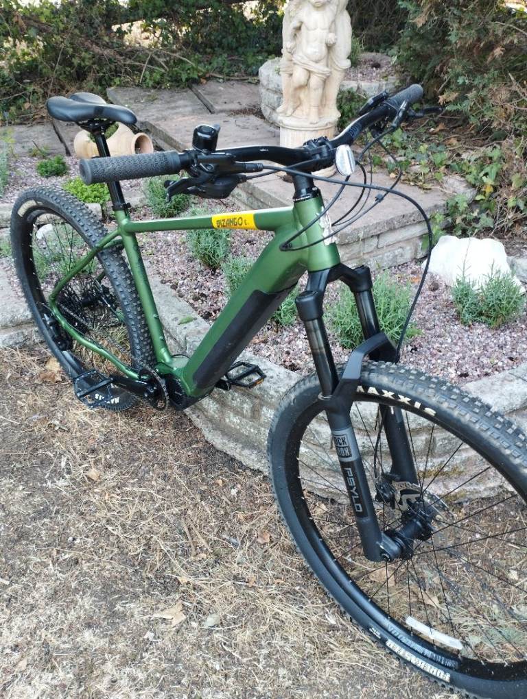 Voodoo Bizango Electric Mountain Bike – Green, As Good As New