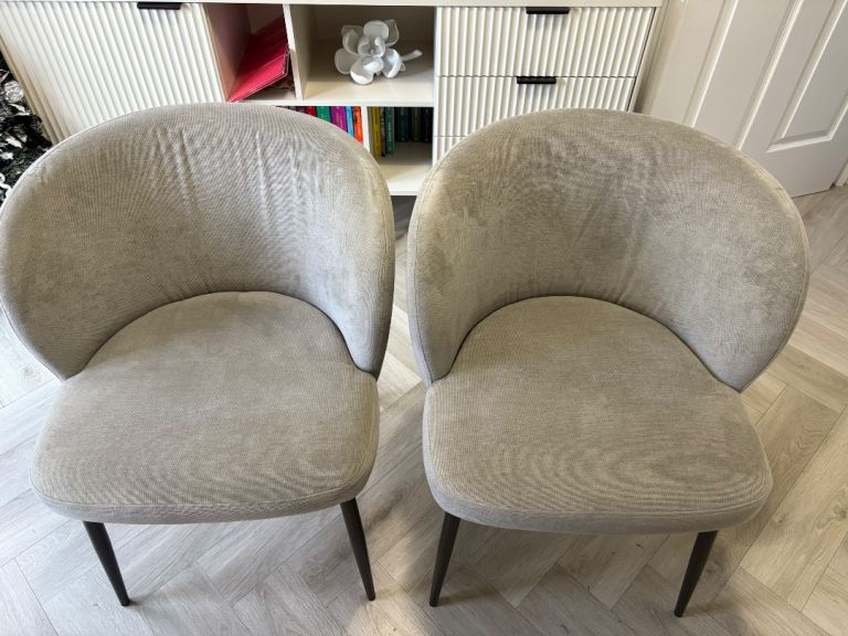 image for 6 grey next chairs