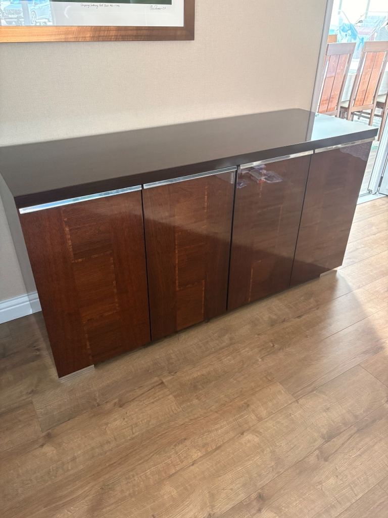 Stylish Dark Wood Sideboard - Great Condition
