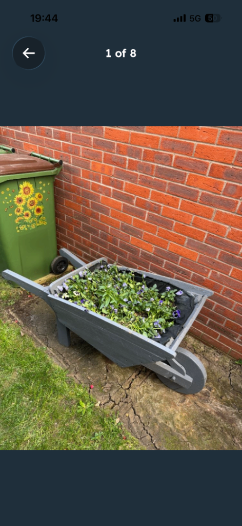 Wheel barrow planter 