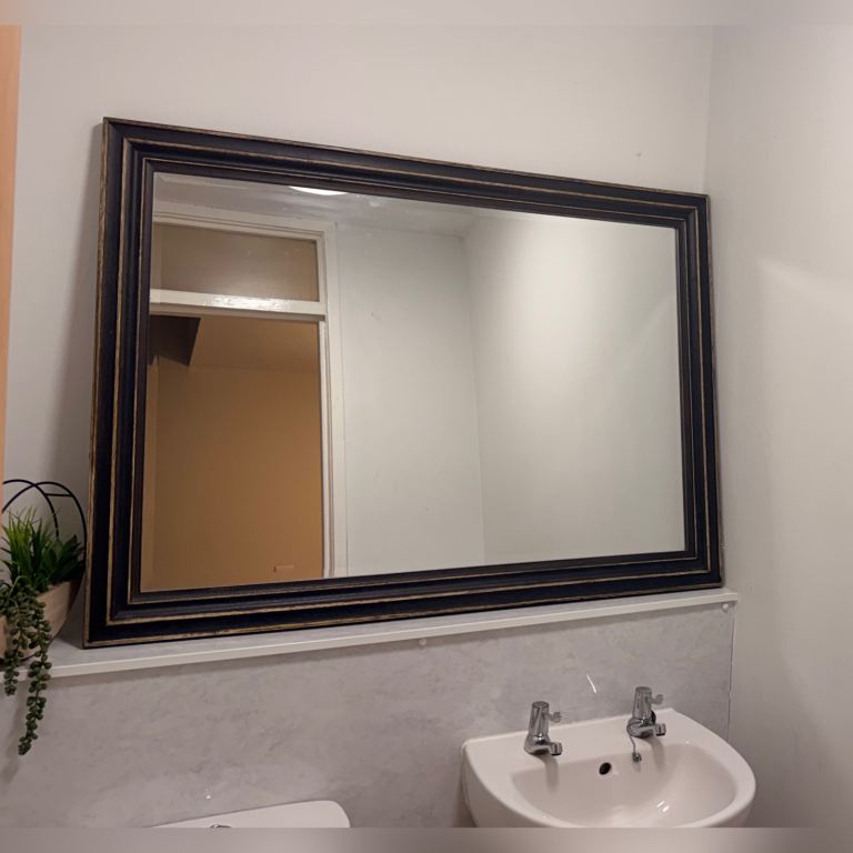 Kingston Brushed Wooden Mirror 110x80cm