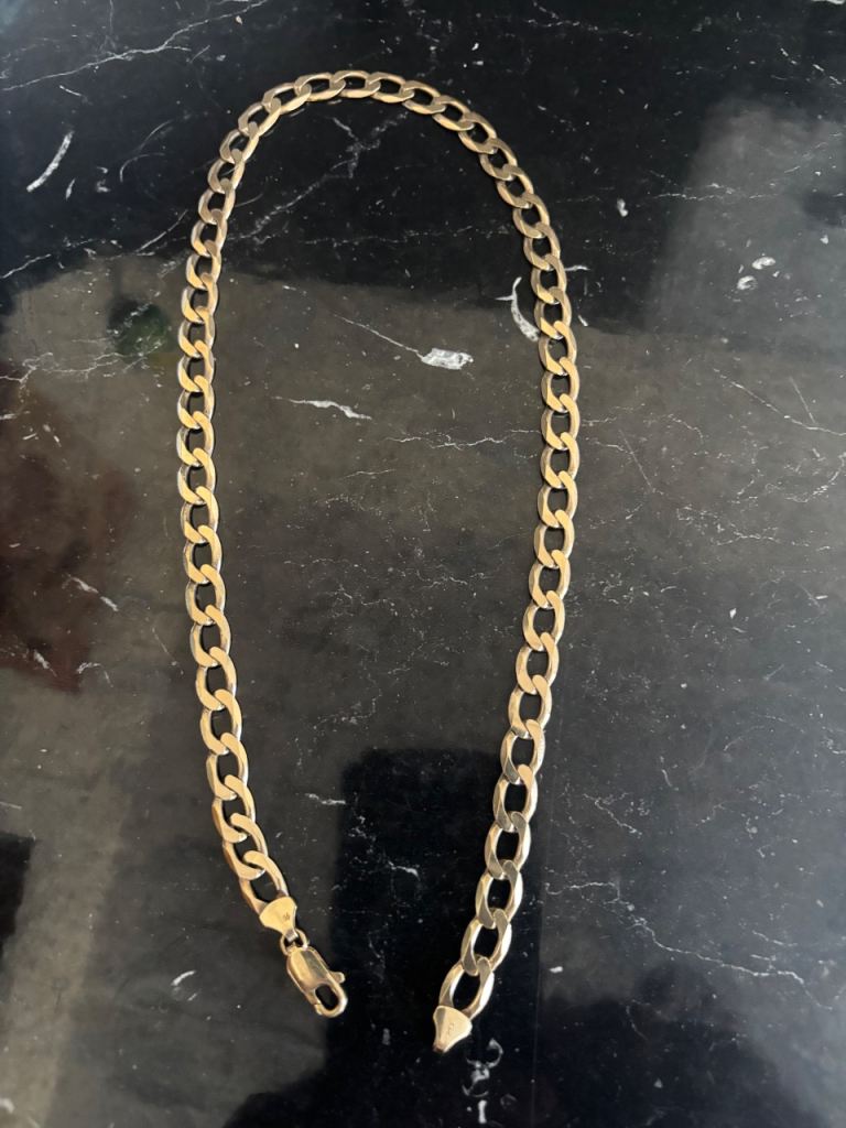 Men’s diamond cut curb chain 