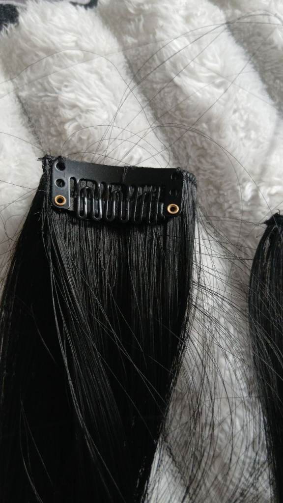 21inch synthetic black hair extensions 