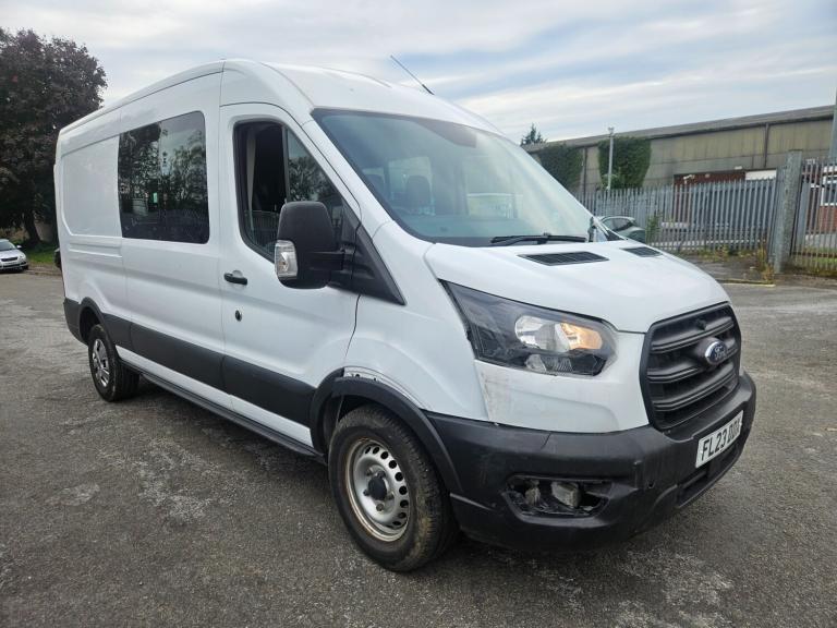2023 23 Ford Transit CREW 2.0 EcoBlue 130 H2 Leader Double Cab Damagesd Salvage