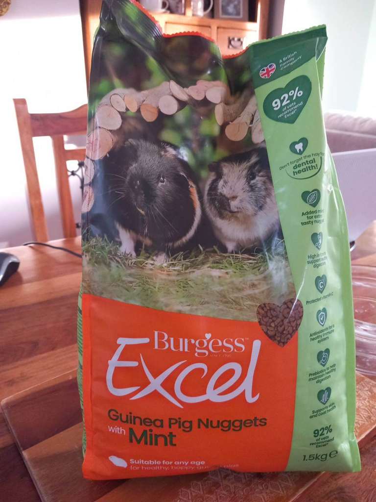 Guinea pigs food Burgess Excel Nuggets Mint