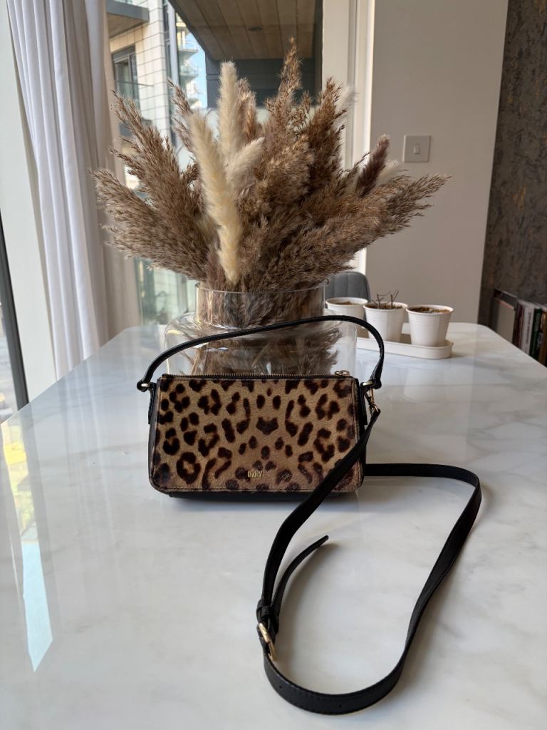 DKNY leather print bag