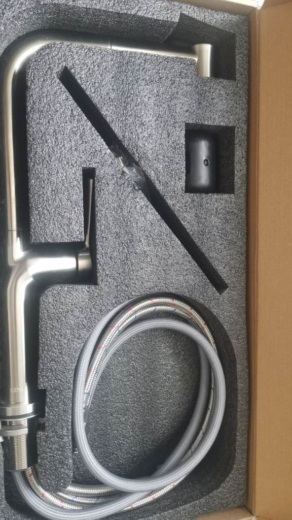 New Stainless Steel Kitchen Mixer Tap – Pull Out Spray