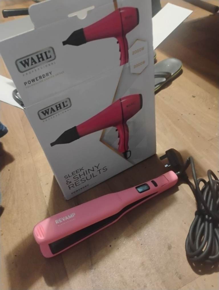 Brand new hairdryer and straighteners 
