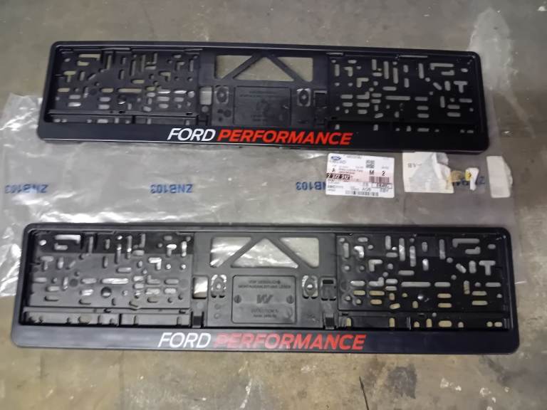 Ford performance reg plate holders 