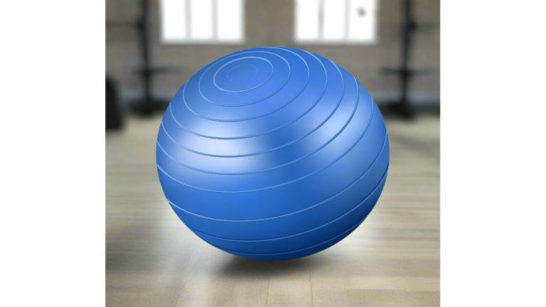 image for large blue gym exercise ball