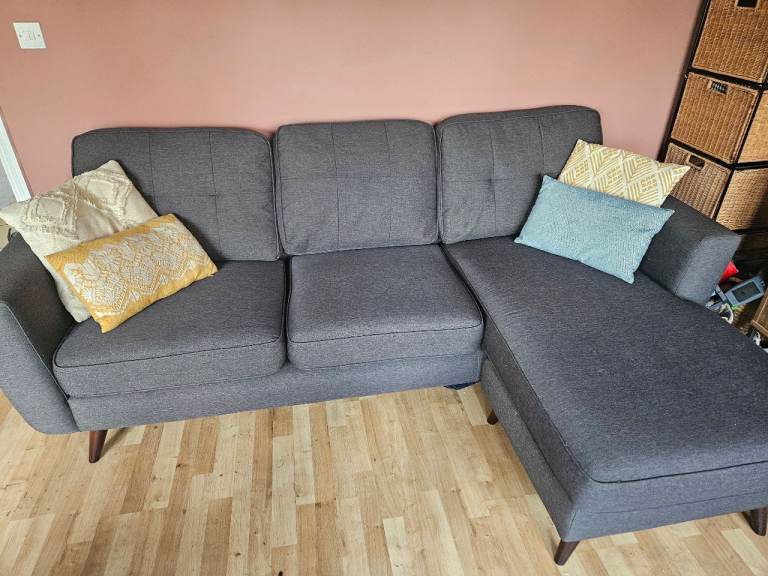 DFS Penny charcoal corner sofa