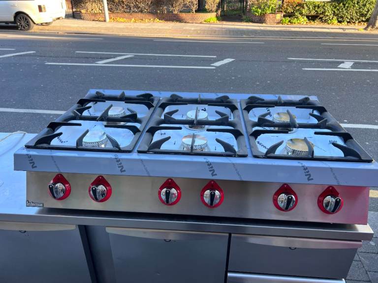  BRAND NEW GAS LARGE 6 BURNERS COOKER CATERING COMMERCIAL KITCHEN EQUIPMENT CAFE RESTAURANT 