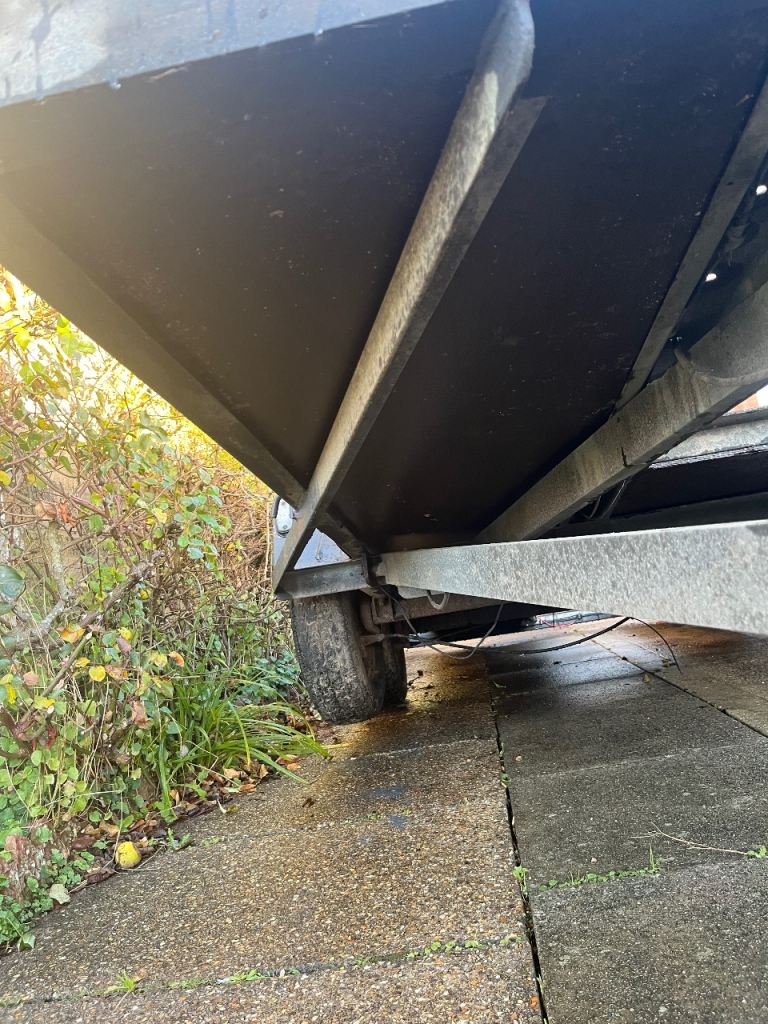 Car transporter trailer tilt bed twin axle