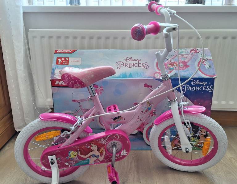 Brand new/unused Huffy Disney Princess bike with 14 inch wheels. Duplicate gift.