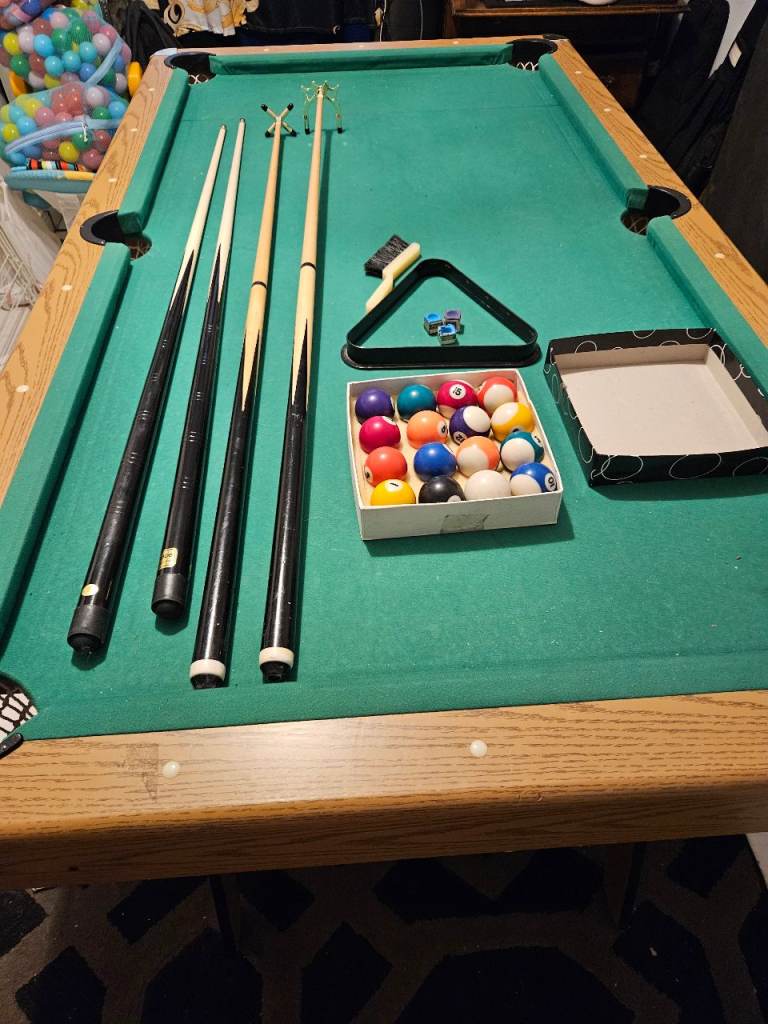 Pool Table with Accessories – Good for Fun