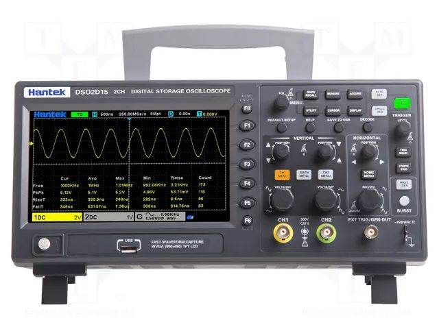Hantek DSO2C10 Digital Storage Oscilloscope 100MHz Bandwidth 2CH Dual Channel 1GSa/s 8M Memory Depth