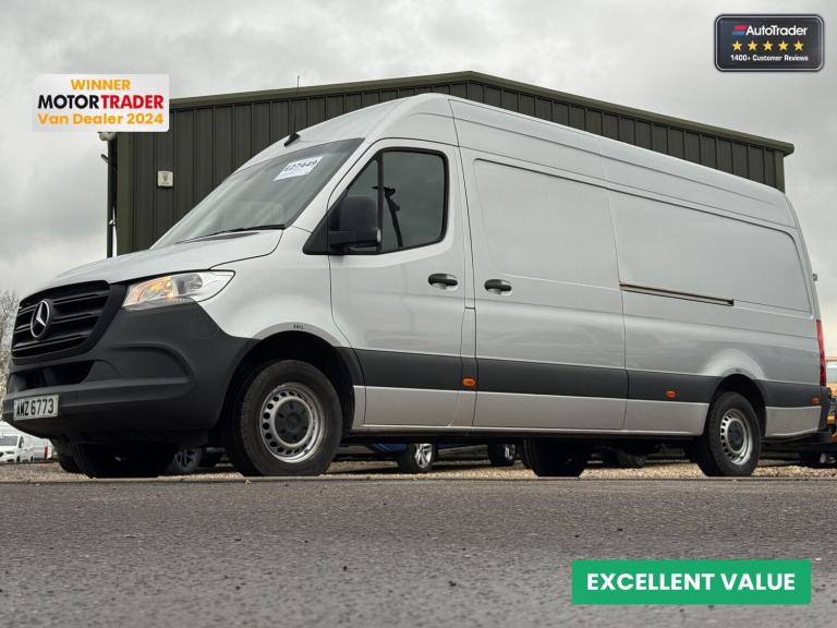 2023 Mercedes-Benz Sprinter LWB L3H2 High Roof Progressive 315 Air Con Camera EURO 6 Panel Van Di...