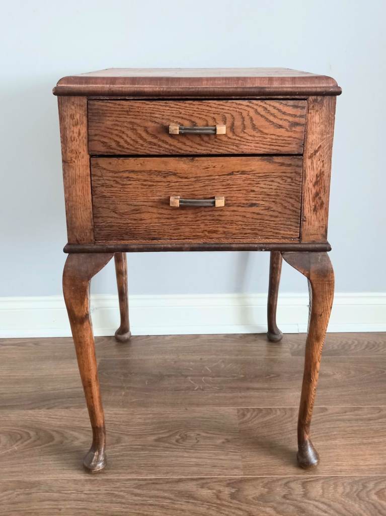 Antique Oak Stand with Drawers
