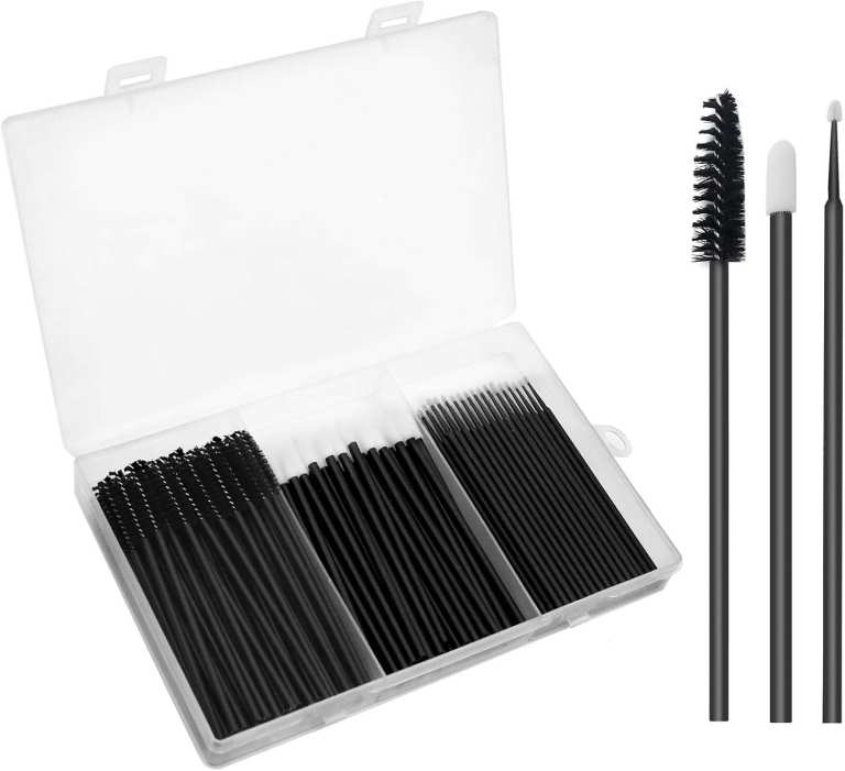 150PCS Disposable Mascara Wands Lip Brushes Micro Applicators Eyelash Extensions