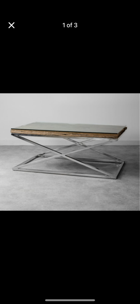 Railway coffee table made from reclaimed railway sleepers