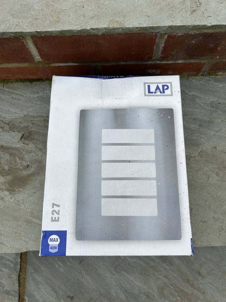 Lap wall light unit from screwfix brand new