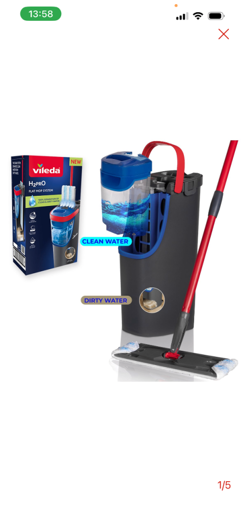 Vileda H2Pro Flat Mop
