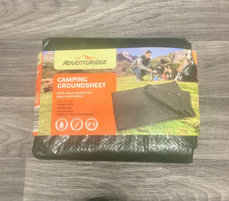 Tent Pegs And Ground Sheet 