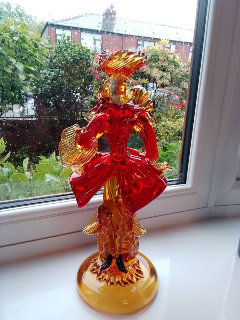 Venetian, Moreno, red glass lady