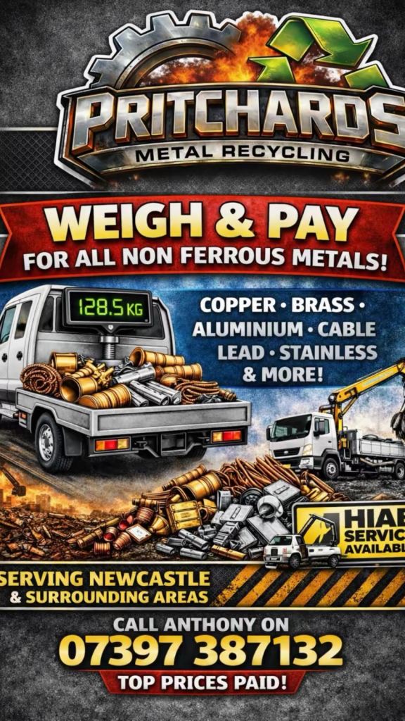 Free scrap metal collection / weigh & pay for all non ferrous 