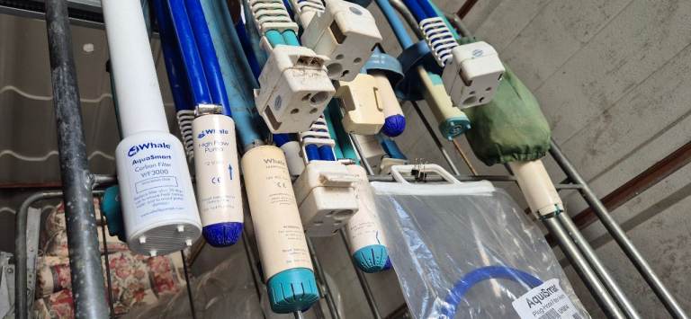 WHALE and other water pumps and filters for caravan motorhome camper boat.