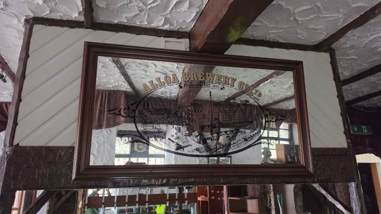 Job Lot - Alloa Brewery  Pub Mirrors with Wooden Frame £50 the Lot.