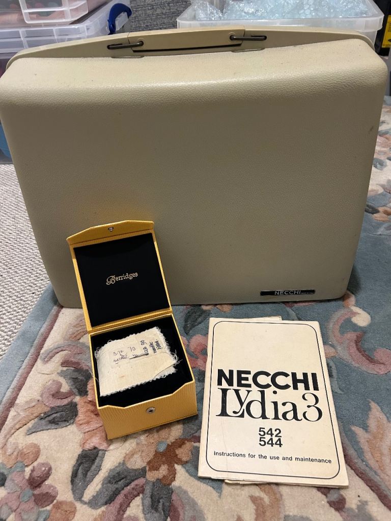Necchi Lydia 3 Sewing Machine with Case and Manual