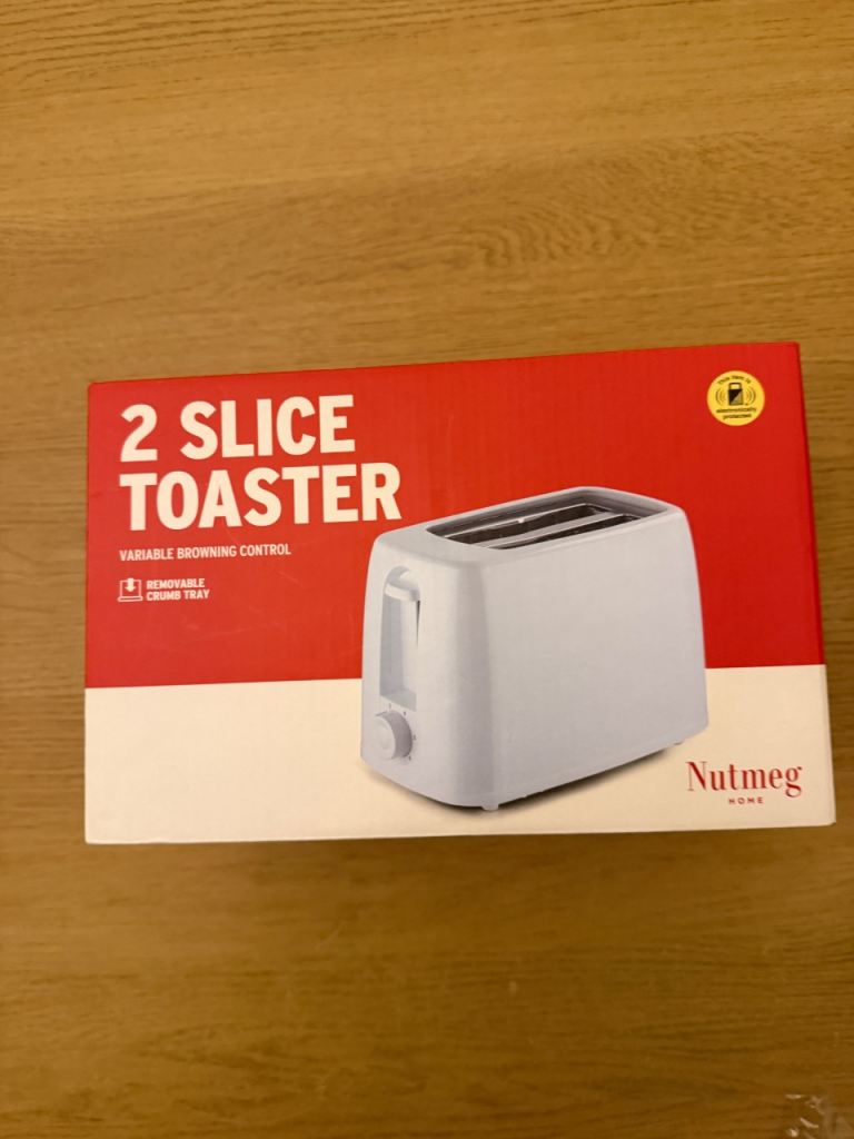 Nutmeg Home 2-Slice Toaster